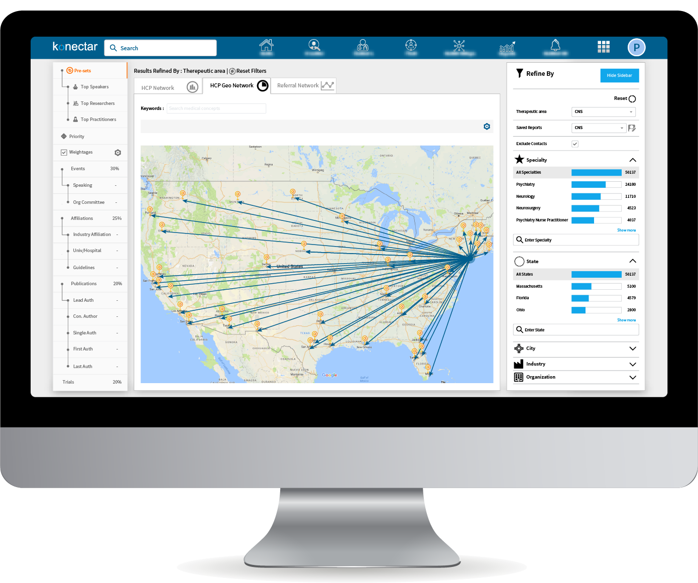 konectar Network Maps